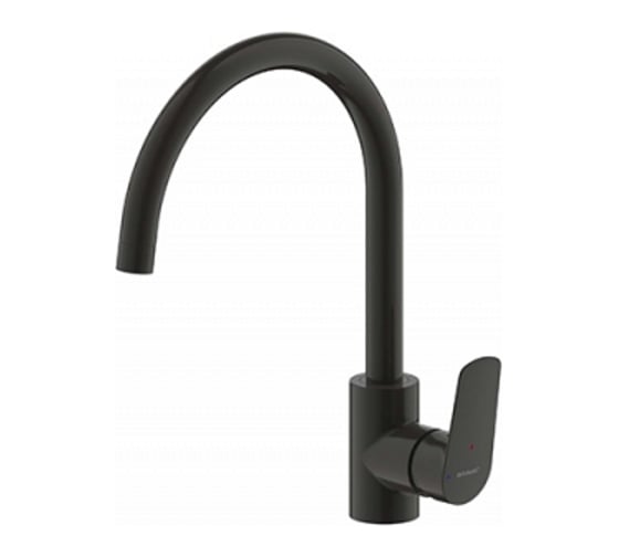 Смеситель для кухни Bravat RHEIN черный F7429564BW-ENG 00065945