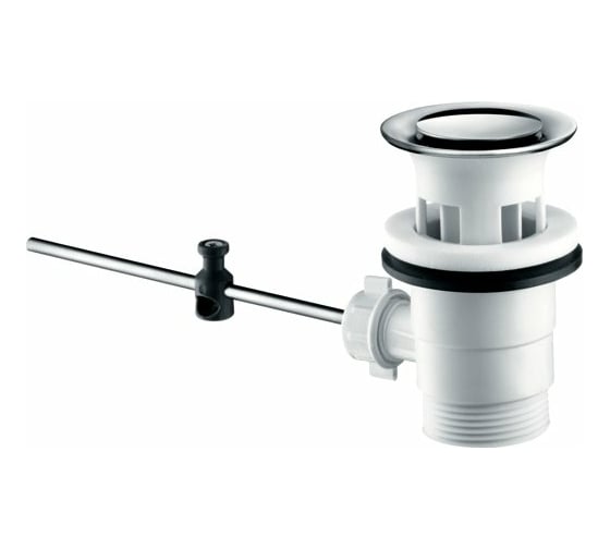 Смеситель для раковины Hansgrohe Vernis Blend 100 с металлическим сливным гарнитуром, хром 71559000