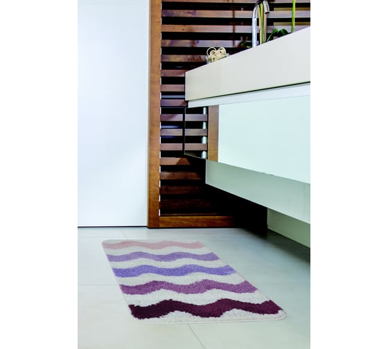 Коврик для ванной Studiotex WAVES из микрофибры Violet BM4575WV01VT 6128079