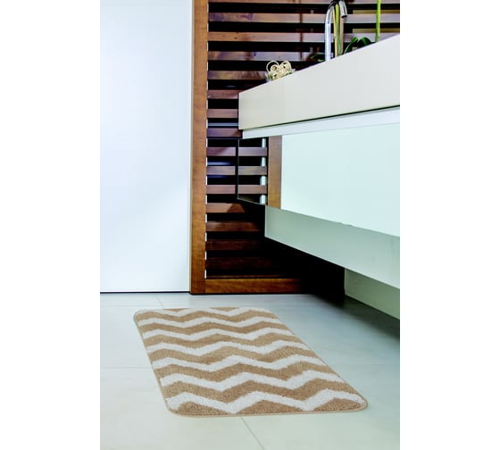 Коврик для ванной Studiotex ZIGZAG из микрофибры Beige BM4575ZZ01BG 6128081