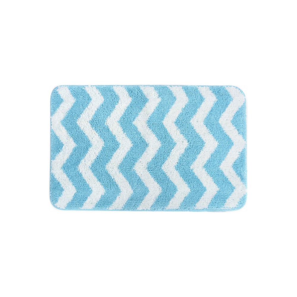 Коврик для ванной Studiotex ZIGZAG из микрофибры Light blue ...