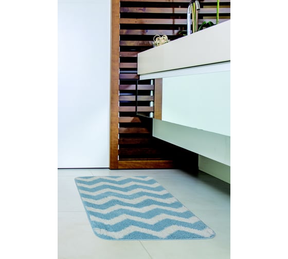 Коврик для ванной Studiotex ZIGZAG из микрофибры Light blue BM4575ZZ01BL 6128080