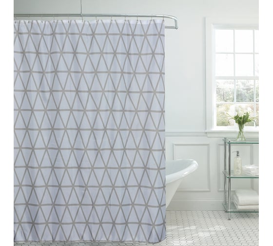 Штора для ванной комнаты Studiotex Geometry White CTG181801WT 6128043 1