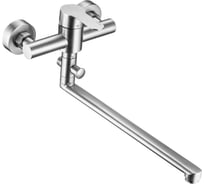 Смеситель для ванны Latuno с длинным изливов и дивертером (цвет нержавейка), EAN 16000 L11307