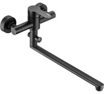 Смеситель для ванны Latuno с длинным изливов и дивертером, цвет черный EAN 16000026 L11307B