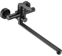 Смеситель для ванны Latuno с длинным изливом (дивертер встроенный), цвет ЧЕРНЫЙ, EAN L11309B