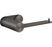 бумгодержатель Gessi 316 настенный, горизонтальная/вертикальная установка, цвет Black Metal Brushed PVD 54749.707