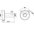 Крючок для одежды Swedbe Attribut двойной, цвет: мат черный EAN 7350078206167 9815B 5