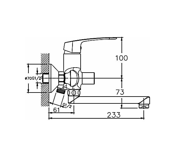 Смеситель для ванны Haiba HB60183