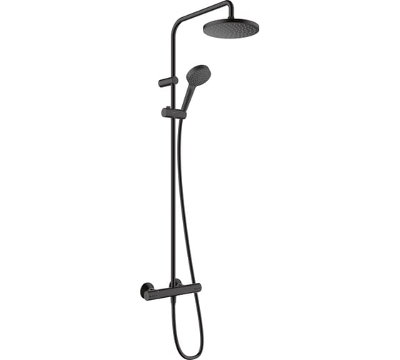 Душевая система с термостатом Hansgrohe Vernis Blend Showerpipe 200 1jet матовый черный 26276670