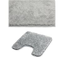 Комплект ковриков для ванны и туалета Bath Plus Тиволи светло-серый DB4154/10