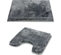 Комплект ковриков для ванны и туалета Bath Plus Тиволи серый DB4152/10