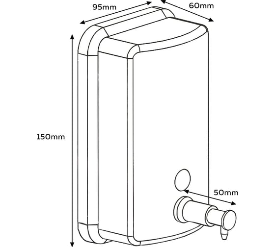 Дозатор Bath Plus металл, 500 мл TM 801 2802