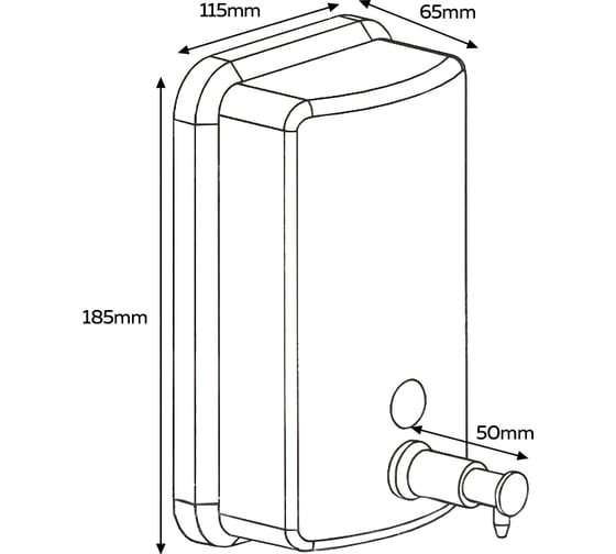 Дозатор Bath Plus металл, 800 мл TM 802 2803