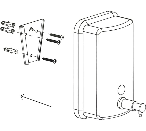 Дозатор Bath Plus металл, 800 мл TM 802 2803