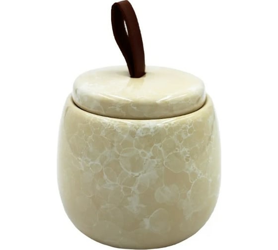 Баночка для ватных дисков Bath Plus PIETRA 9.6х7.5, beige W-CE2242BA-CT 1