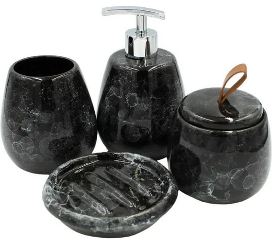Настольный комплект для ванн Bath Plus PIETRA black SET4 W-CE2242AA-SET4