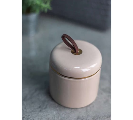 Баночка для ватных дисков Bath Plus POWDER 9,2х9,2 W-CE1528DA-CT