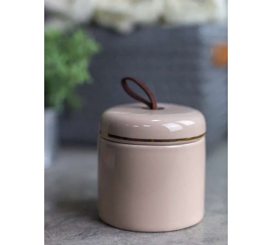 Баночка для ватных дисков Bath Plus POWDER 9,2х9,2 W-CE1528DA-CT