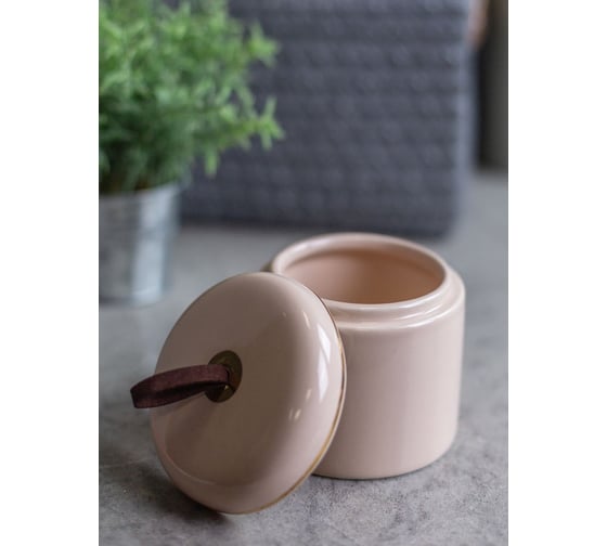 Баночка для ватных дисков Bath Plus POWDER 9,2х9,2 W-CE1528DA-CT