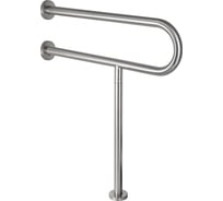 Поручень к унитазу BRIMIX  с опорой в пол из нержавеющей стали 948