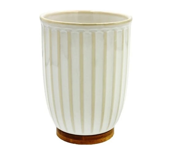 Стакан для зубных щеток Bath Plus 8.0х11 см TORRE W-CE2048CA-TB 1