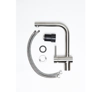 Смеситель кухонный Grandex AQUA BASIC-L SAT 900201