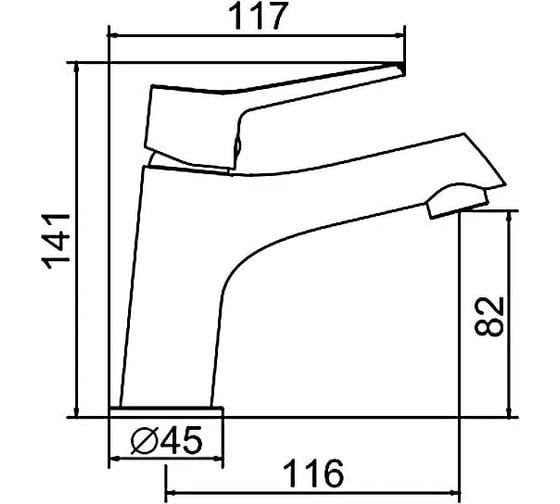 Смеситель для раковины LEDEME L1069 65915