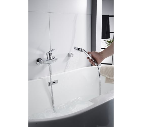 Смеситель для душевой кабины ALOUTE хром, крепление на эксцентриках A0804 1