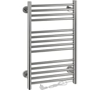 Полотенцесушитель электрический Brimix ЭКСКЛЮЗИВ, ПРЯМОЙ, 720 х 400 х 60 мм, на 14 перекладин с сухим ТЭНом, 100 W, 220-230 В, 50 Гц, t - 50С, из нержавеющей стали BK109F