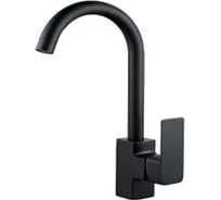 Смеситель для кухни ALOUTE c поворотным изливом, черный, крепление на гайке A0113H