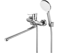 Смеситель одноручный универсальный DECOROOM с поворотным изливом 350 мм, хром DR29043