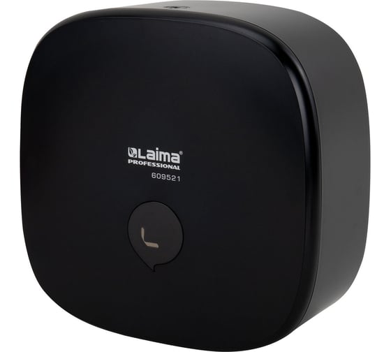 Диспенсер для туалетной бумаги LAIMA PROFESSIONAL PREMIUM BLACK (Система T2),малый, черный, ABS 609521