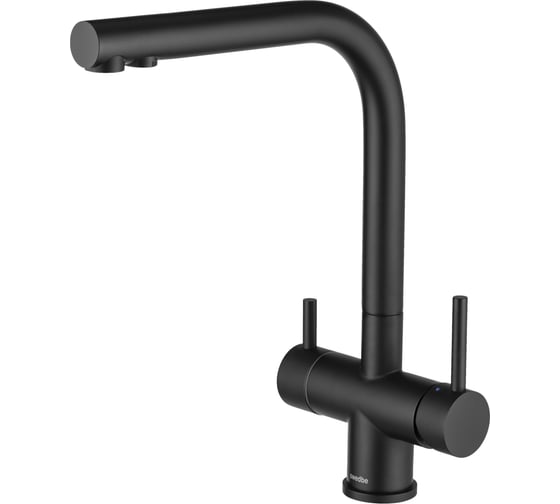 Смеситель для кухни Swedbe Г-образный излив, черный EAN 7350078205719 8144B 1
