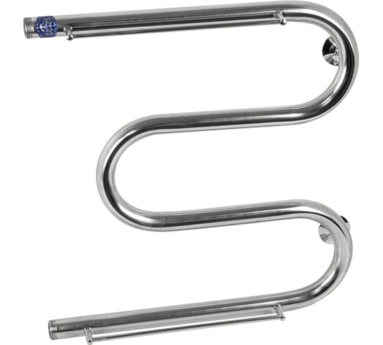 Полотенцесушитель Санакс М-образный с ПОЛКОЙ 500х500 мм, труба - 1 x 2 мм, нержавеющая сталь, полированная мп5050 1