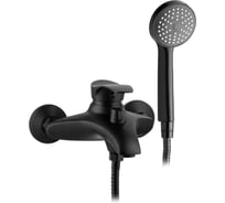 Смеситель для ванны однорычажный ALOUTE монолитный короткий излив 120 мм, цвет черный A0102H