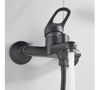 Смеситель для ванны ALOUTE, однорычажный, с коротким изливом 10 см, цвет графит A3102Y