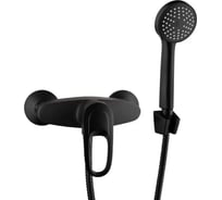 Смеситель для душевой кабины ALOUTE черный матовый, крепление на эксцентриках A3104H