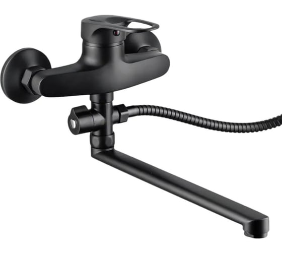 Смеситель для ванны ALOUTE черный матовый A3123H 1