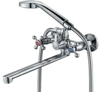 Смеситель для ванны ALOUTE хром, двухручковый, картридж 40 мм, излив 30 см. A5083