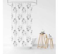 Штора для ванной Селфи Винетта полиэстер, 200x200, (цветы) 547-378