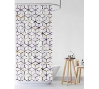 Штора для ванной Селфи Альма полиэстер, 200x200 547-382