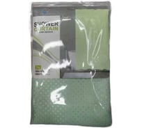 Штора для ванной Селфи Скарлет полиэстер, 180x180, салатовая 547-403