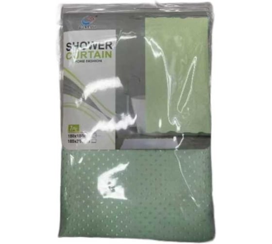 Штора для ванной Селфи Скарлет полиэстер, 180x180, салатовая 547-403 1