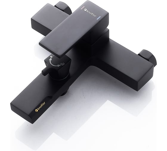Смеситель для ванны Knotlor черный KN-22/BL 1