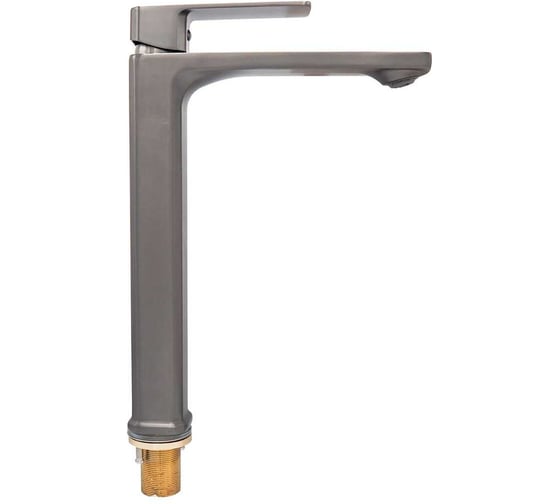 Смеситель ARCO DA VELLA ARCO умывальник 35 мм, с гайкой, высокий, графитовый металик 18720 1