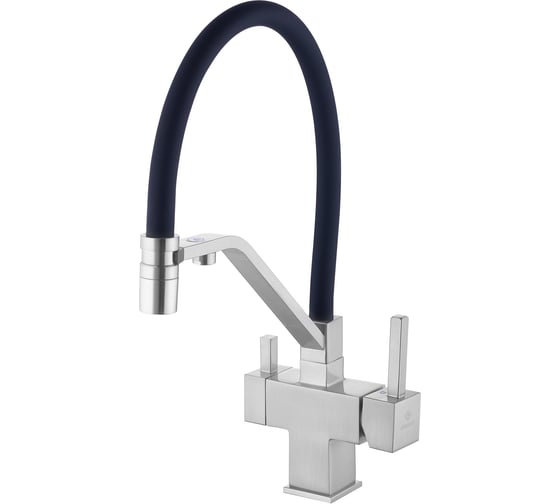 Смеситель для кухни FASHUN FARADAY для использования с фильтром питьевой воды, латунь, чёрный/сатин FA-T9375-N 1