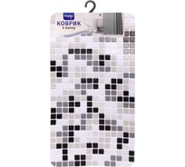 Коврик в ванну Селфи 64х34 Орегон серо-черный 924-184