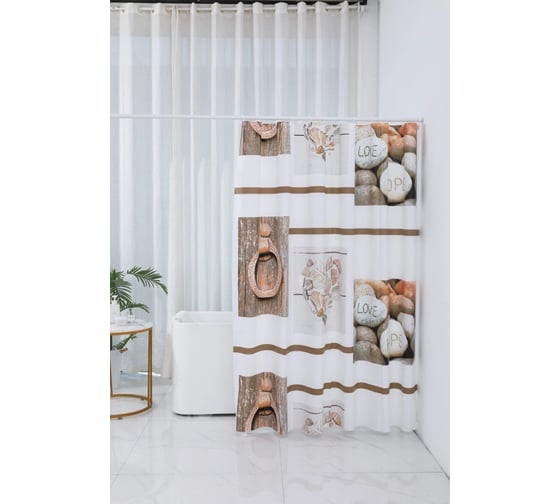 Штора для ванной Селфи полиэстер 180*180 Love hope 547-388 1