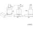 Дозатор жидкого мыла Knotlor черный LD102BL 2